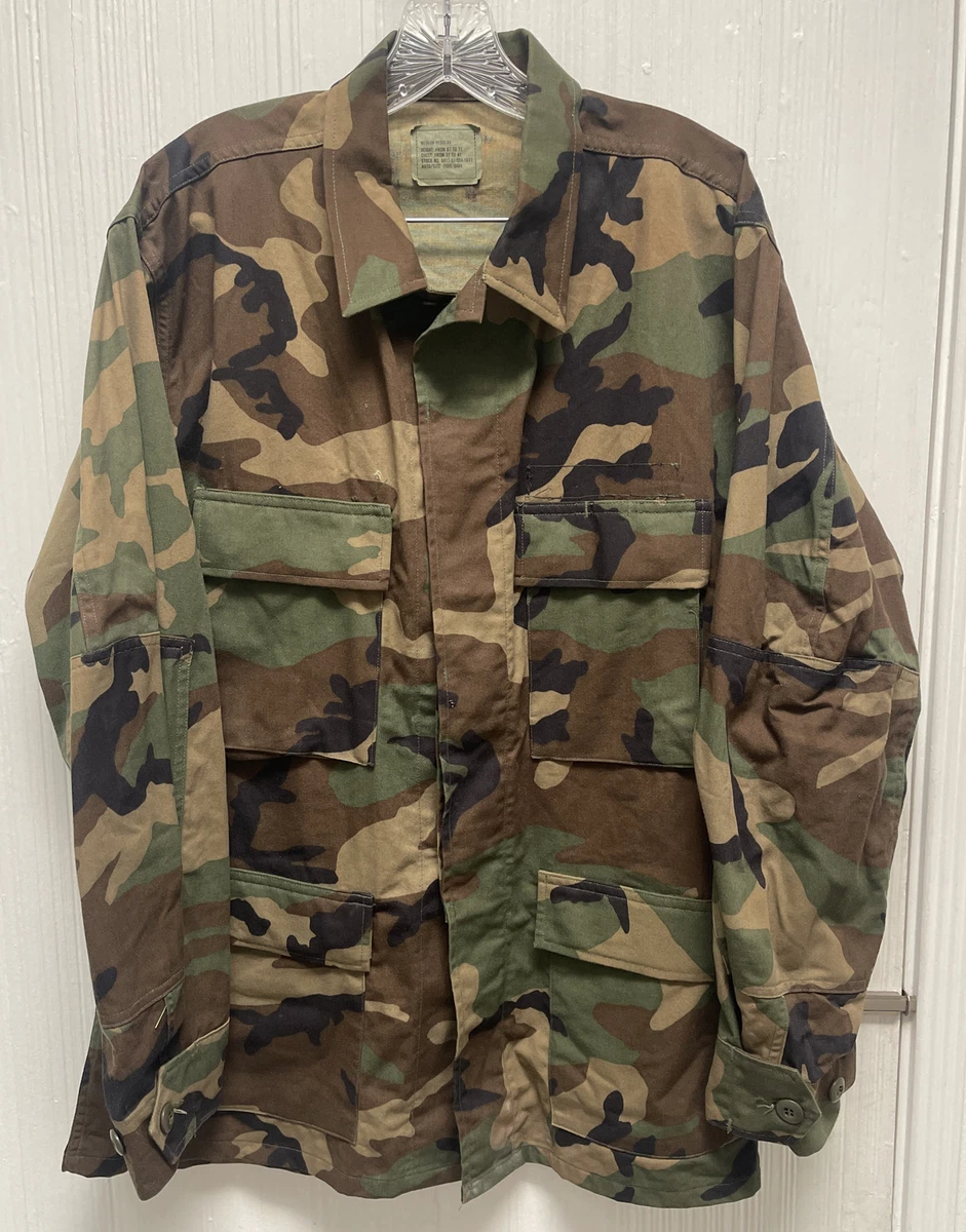 Vintage US Army Woodland Pattern Camouflage BDU T Small Medium Short