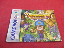 Dragon Warrior Monsters 2 Cobi's Journey Game Boy Color Instruction Manual ONLY