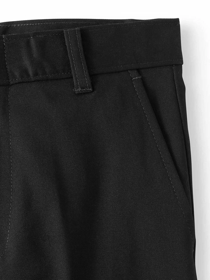 Pantalones George Niños Talla 6 Negros Uniformes Escolares Frente Plano --K9-- Foto 2 de 4