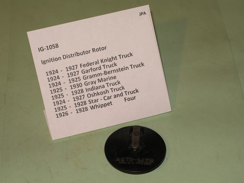 1924-1927 Whippet Four-Star auto-Garford Truck ignition rotor IG-1058