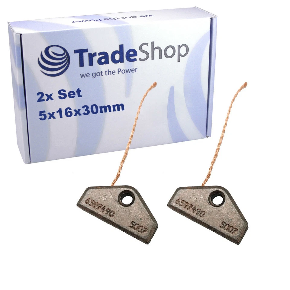 TRADE-SHOP 2x Cepillos de carbón para Miele T7744C T7744C T7744SPECIALSCCH T7744C T7746C T7746C