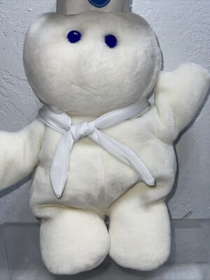 Vintage 1987 Dakin Pillsbury Dough Boy Poppin' Fresh Stuffed (Hand