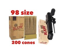 raw classic 98 special size pre rolled cone RAW double shot 2 cone filler loader