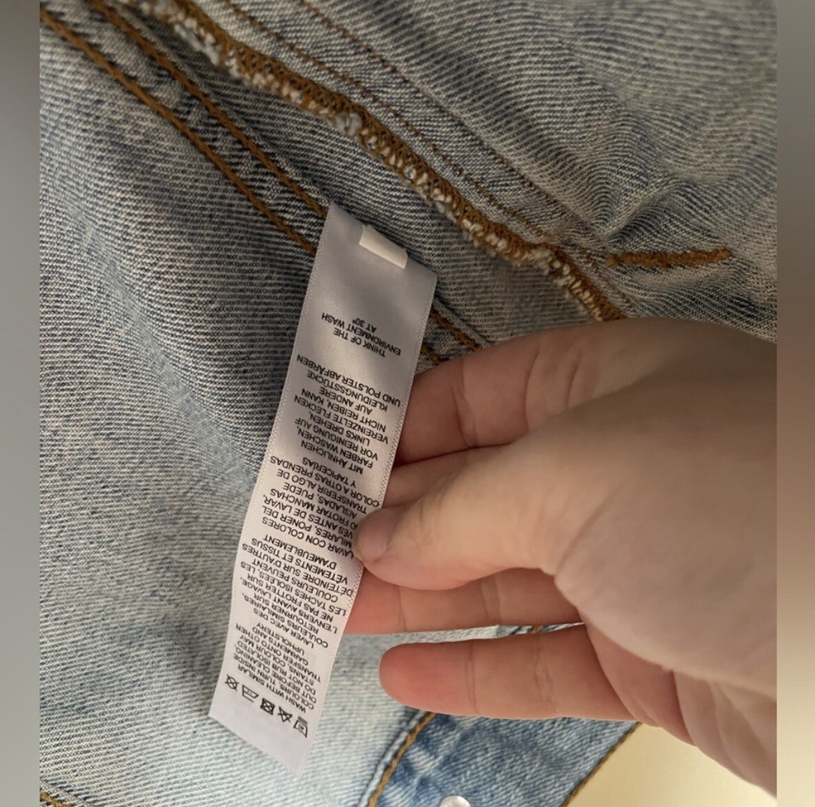 ASOS Denim button down Jacket size 2 - image 4