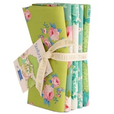 Tilda Baumwolle Sunday Brunch Fat Quarter Bundle Lime/Teal 2025 ÖkoTex 5x50x55cm