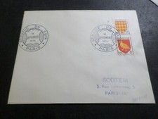 MARCOPHILIE FRANCE 14.9.56 CACHET LETTRE SEMAINE DU CUIR, VF LETTER