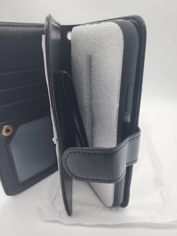 For iPhone  XR Retro Card Wallet Back Case 9 slot - Image 3 of 4