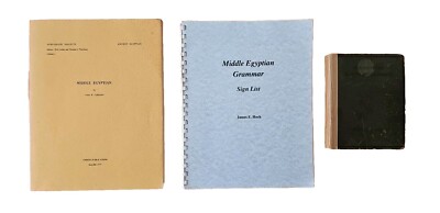John Callender - Middle Egyptian + James Hoch - Sign List + Murray (Ägyptologie)