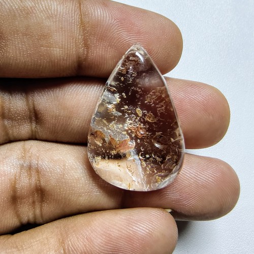 41.30 Cts Natural Garden Quartz Cabochon Gemstone 29.8x19.5x11.1 MM - 第 1/4 張圖片
