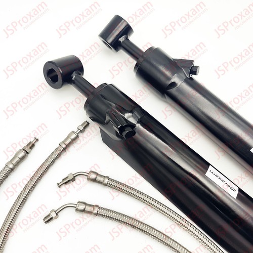 Fit Mercruiser Alpha One Gen 2 Trim Cylinders hydraulic ram two 1 II hoses lines - Picture 7 of 12