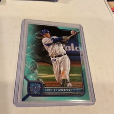 2022 Bowman NPB Toshiro Miyazaki #24 Aqua Parallel #169/175