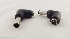 2x DC 5.5x2.1mm Female To 6.0x4.4mm Male Pin Right Angle Power Adapter Connector
