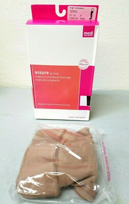 Assure by Medi medical compression stockings - Beige - Small 15-20 - Closed toe 