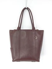 Dagne Dover Charlie Tote, Oxblood Burgundy Leather
