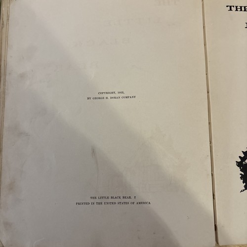 The Little Black Bear By May Byron HB 1st 1922 V Rare Childrens Book - Imagen 7 de 13