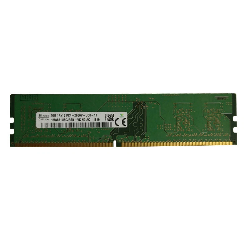 SK Hynix 4GB DDR4 1Rx16 PC4 2666V UC0 11 HMA851U6CJR6N VK N0 AC