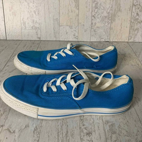 Converse All Stars Sneaker Shoes Unisex Womens 10 Mens 8 Blue Canvas Lace Up