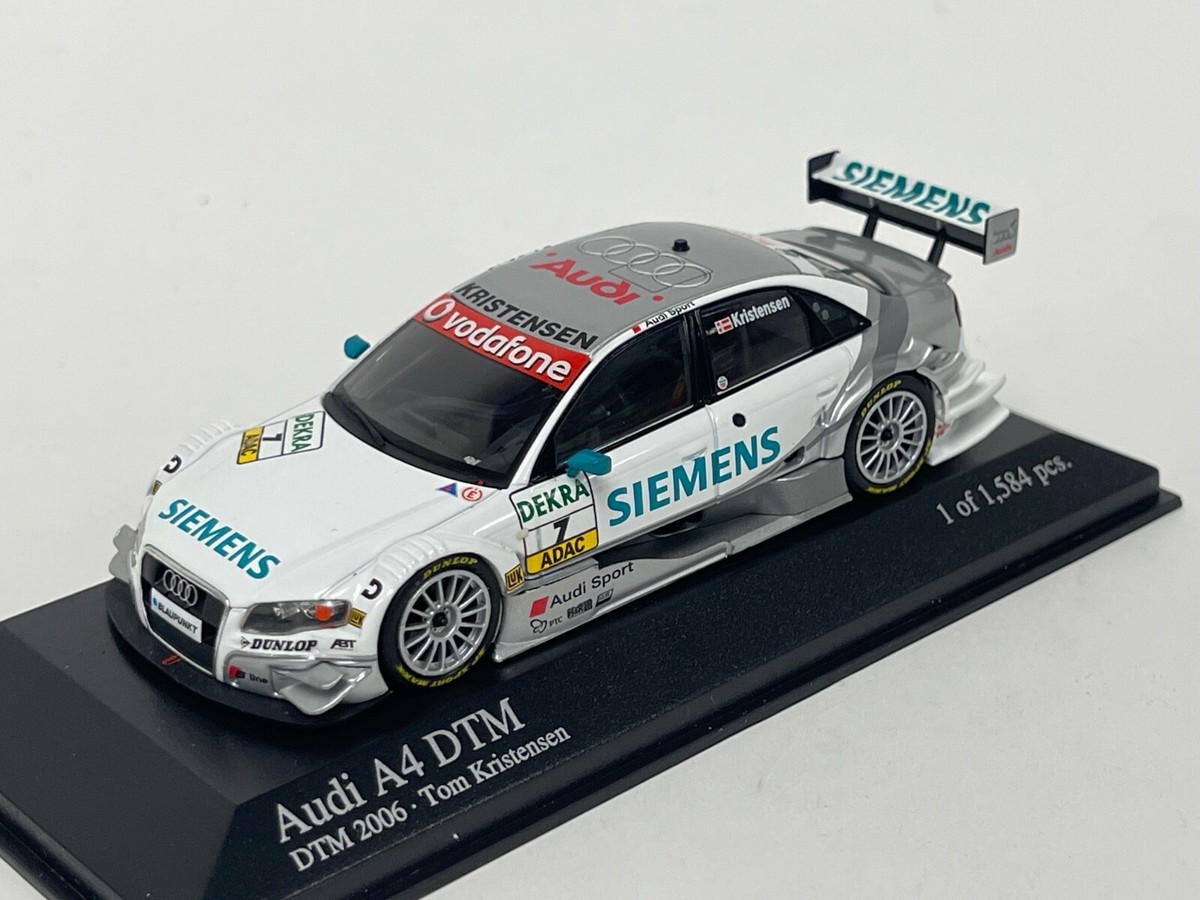 【ミニチャンプス】Audi A4 DTM 2005 T. Kristensen AUDI - A4 DTM N 5 DTM 2005 T.KRISTENSEN - SILVER RED