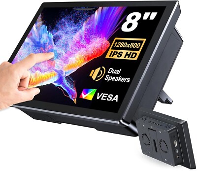8'' Touchscreen Monitor,Compatible with Pi(PI5/PI4/PI3B+/PI3/PI2/ZERO)1280X800.