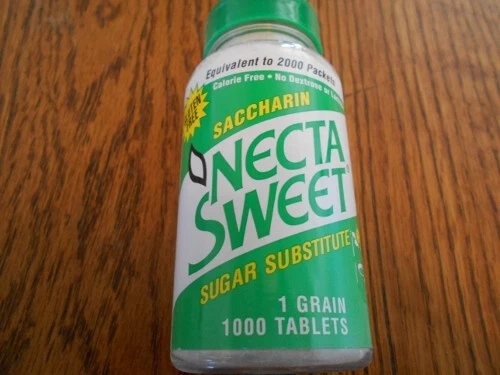 1000-Tablet Bottle 1 Grain Necta Sweet Saccharin Tablets NectaSweet