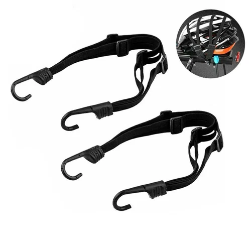 Motorcycle Retractable Helmet Luggage Elastic Rope Strap Net Holder Hook Buckle - Picture 3 of 12