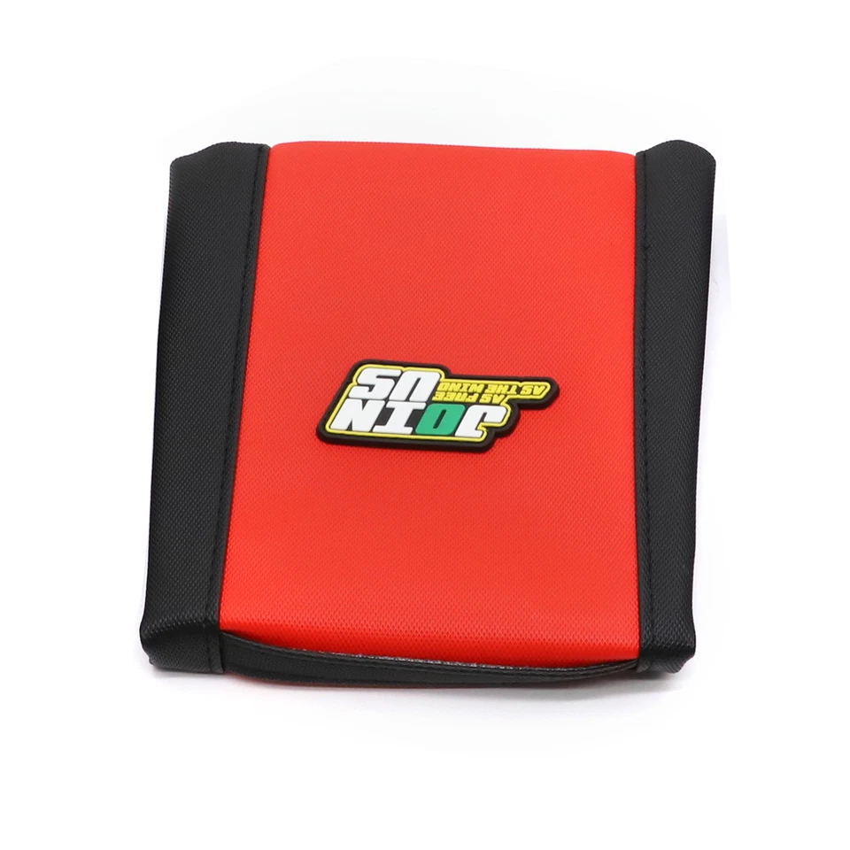 Capa de assento vermelha vinil garra com nervuras para Honda CRF250R CRF450R CRF250X bicicleta sujeira - Imagem 4 de 4