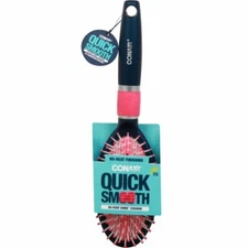 CONAIR Quick Smooth No-Heat Finishing De-Poof Shine Cushion Brush (Pkg may vary)