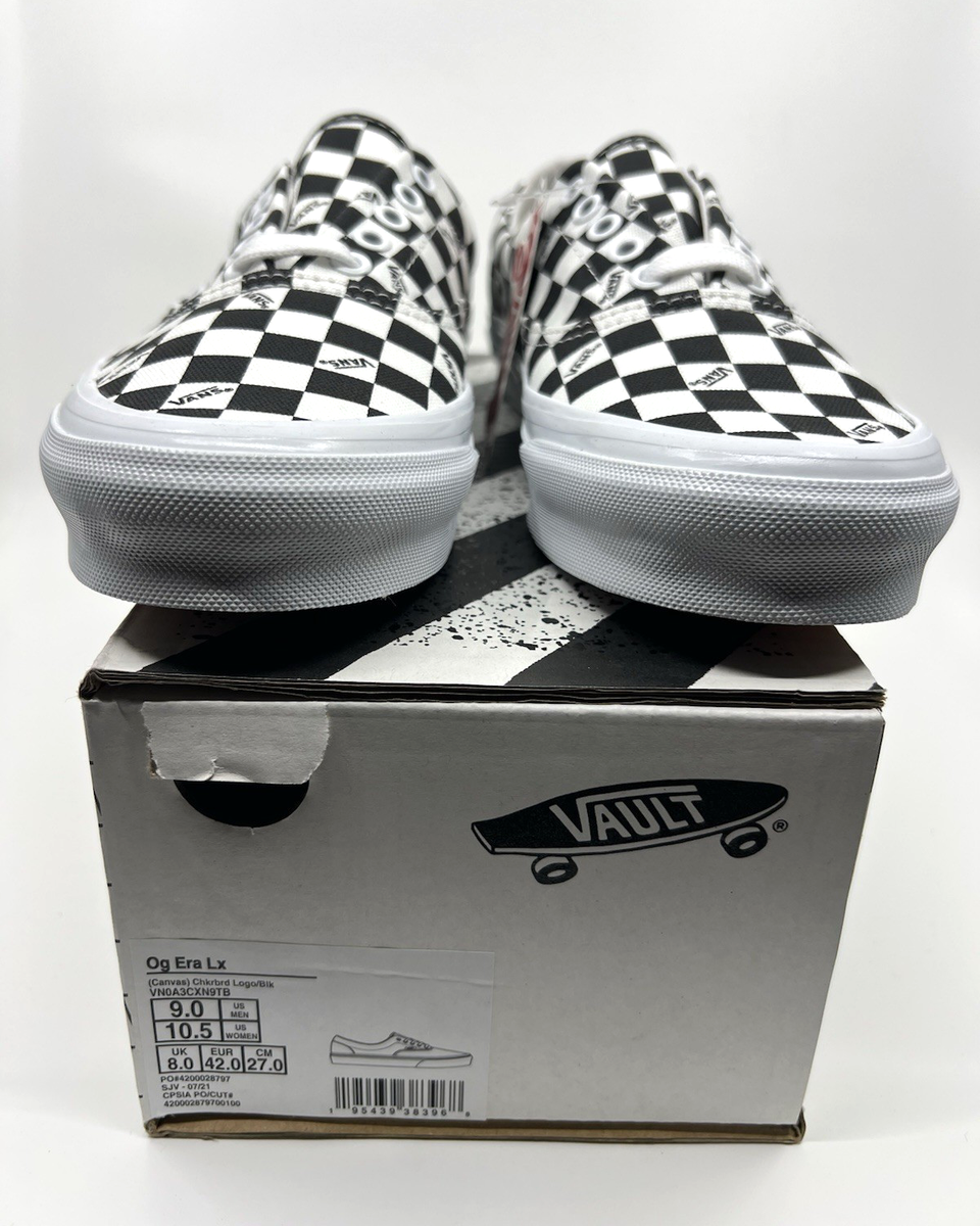 VANS VAULT OG ERA LX CANVAS CHECKERBOARD SIZE 9 NEW | eBay