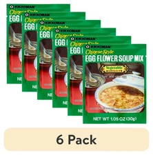 (6 pack) KIKKOMAN, EGG FLOWER SOUP MIX VEGETABLES, 1pack, 1.05 oz. (30g)
