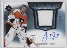 2022 Ultimate Collection Material Signatures 44/49 Carter Hart #UMS-CH Auto lk8