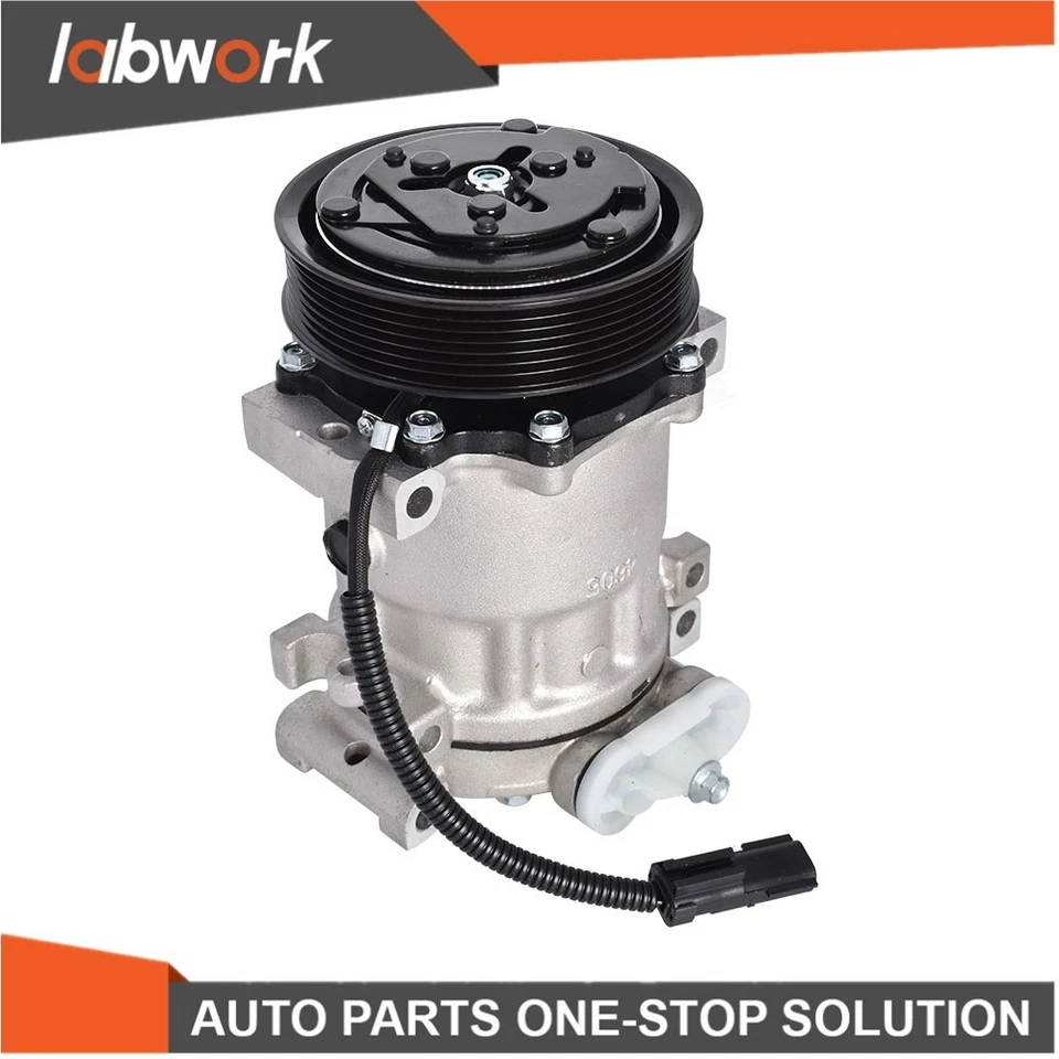 Compresor de aire acondicionado Labwork con embrague 1996-2002 para Dodge Ram 1500 5,9 L CO 4785C Foto 3 de 4