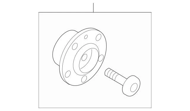 Conjunto de buje y cojinete de rueda genuino Audi 2006-2018 5K0-498-621 Foto 2 de 4