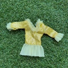 Vintage 1969 Mod Shillman Barbie Clone Dress Yellow Gold Lame Brooklyn NY