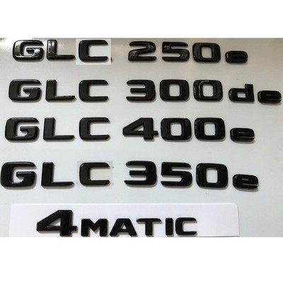 Gloss Black GLC250e GLC300e GLC300d GLC350d GLC350e GLC300de GLC350de Emblems