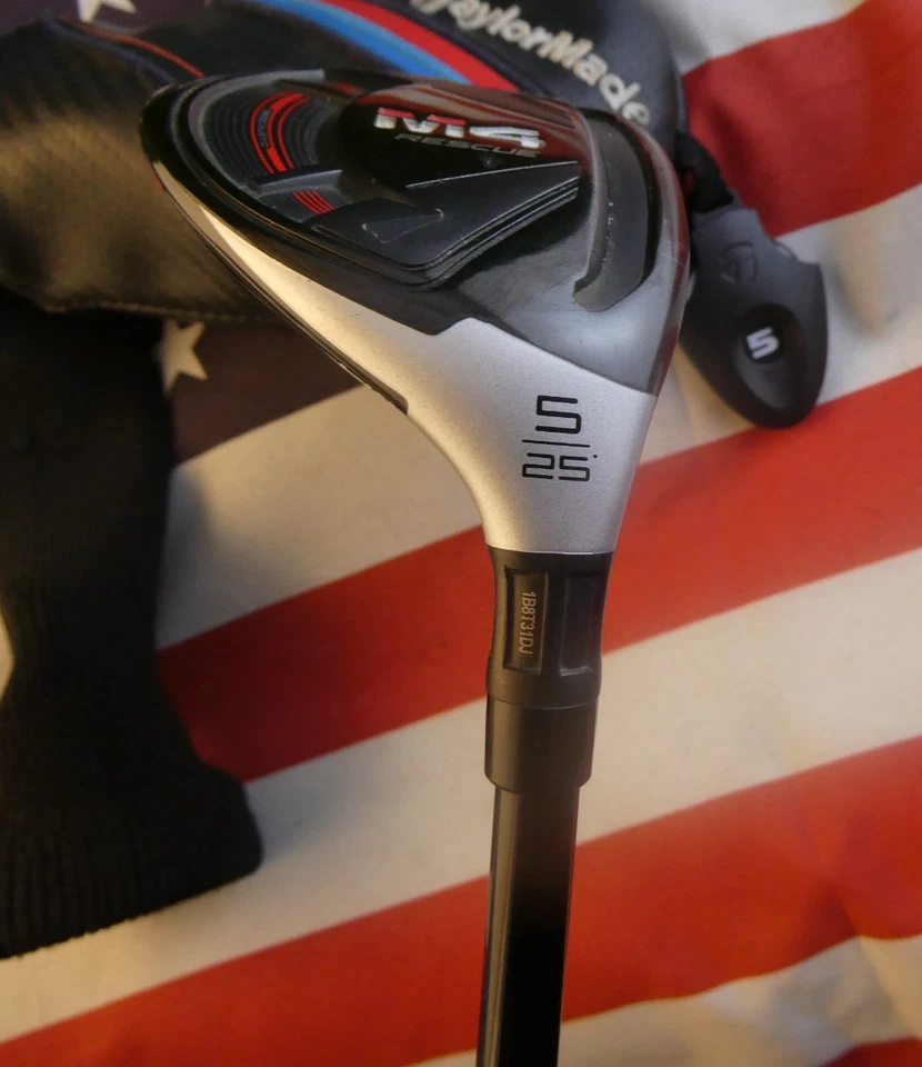 TaylorMade M4 # 5 Híbrido 25* Loft Fujikura ATMOS 6 Flex Regular + HC EXCELENTE Foto 3 de 4