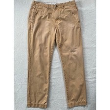 Polo Ralph Lauren Chino Pants Mens 32/32 Tan Khaki Straight Leg Cotton - Stains