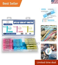High-Quality 50-Pc Waterproof Butt Connectors for Automotive and Marine Wiring