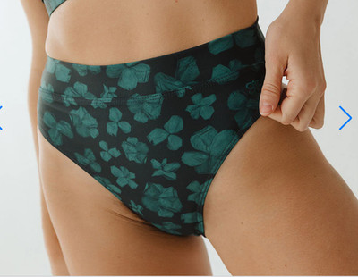ALBION Women's SEA PETAL ALMOST CHEEKY High-Waisted BOTTOMS Sz Small NWT