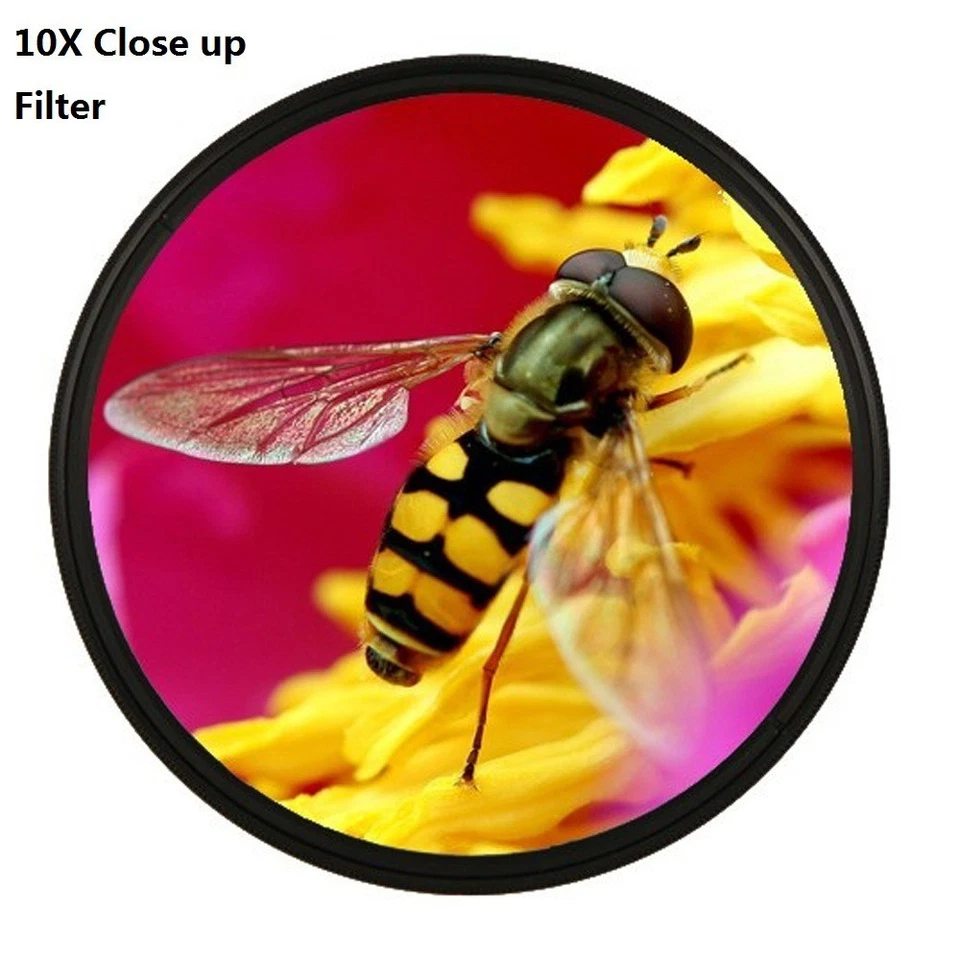 49/52/55/58/62/67/72/77mm +1+2+4+10 Close Up Macro Lens Aluminum Filter Kit - Image 2 of 4