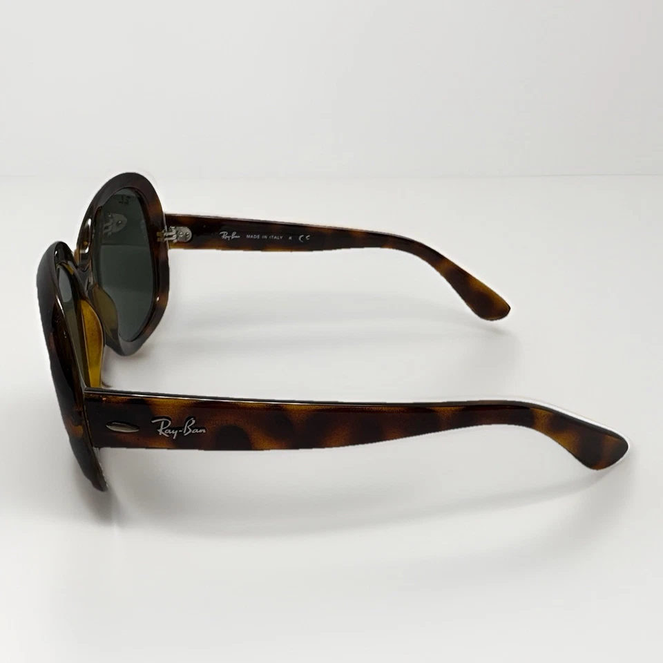 Gafas de sol Ray-Ban para mujer Jackie Ohh II caparazón de tortuga marrón negro RB4098 Italia Foto 3 de 4