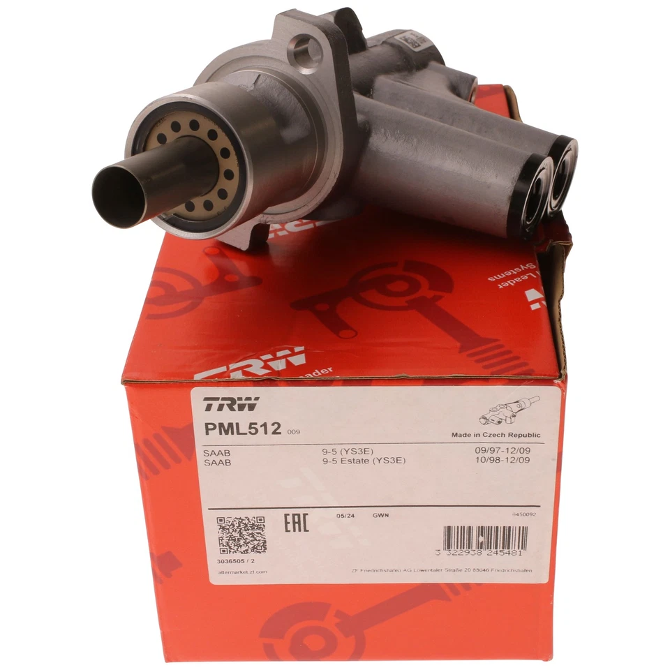 Brake Master Cylinder for Saab 9-5 2006 - 2009 TRW PML512 - Image 4 of 4