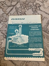 Vintage EVINRUDE SIMPLEX REMOTE CONTROL MANUAL 1950s - BOAT