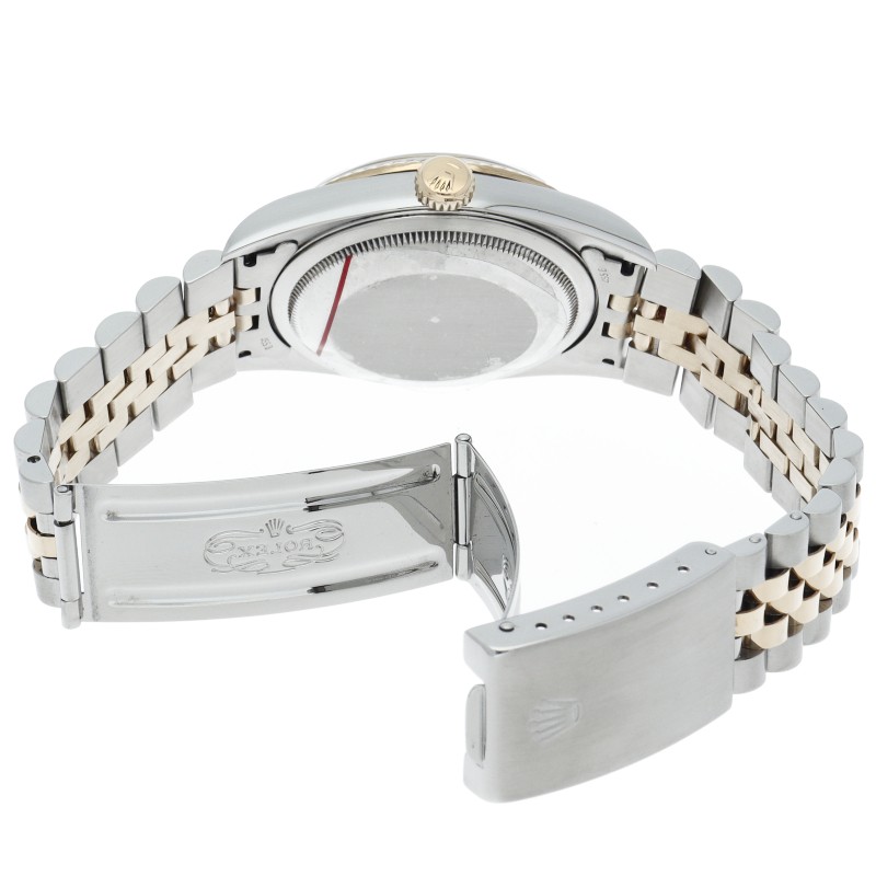 ROLEX Datejust Men's Watch 10P Diamond Computer Dial 16233G(W) K18YG/Stainle... image 5