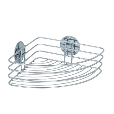 Wenko Turbo-Loc Eckablage Duschregal Wandablage Chrom Belastbar 40Kg-image