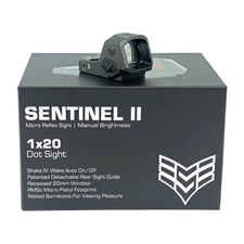 Swampfox Optic Sentinel II Red/Green Dot Sight 1x20mm RMSc Footprint Shake Awake