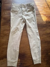 ARIAT Heritage Knee Patch Breech Girls Youth 12 Horse Riding Pants Tan Beige
