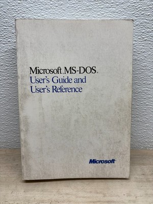 Vtg 1987-88 Microsoft MS-DOS Version 4.0 User Guide & User Reference Book