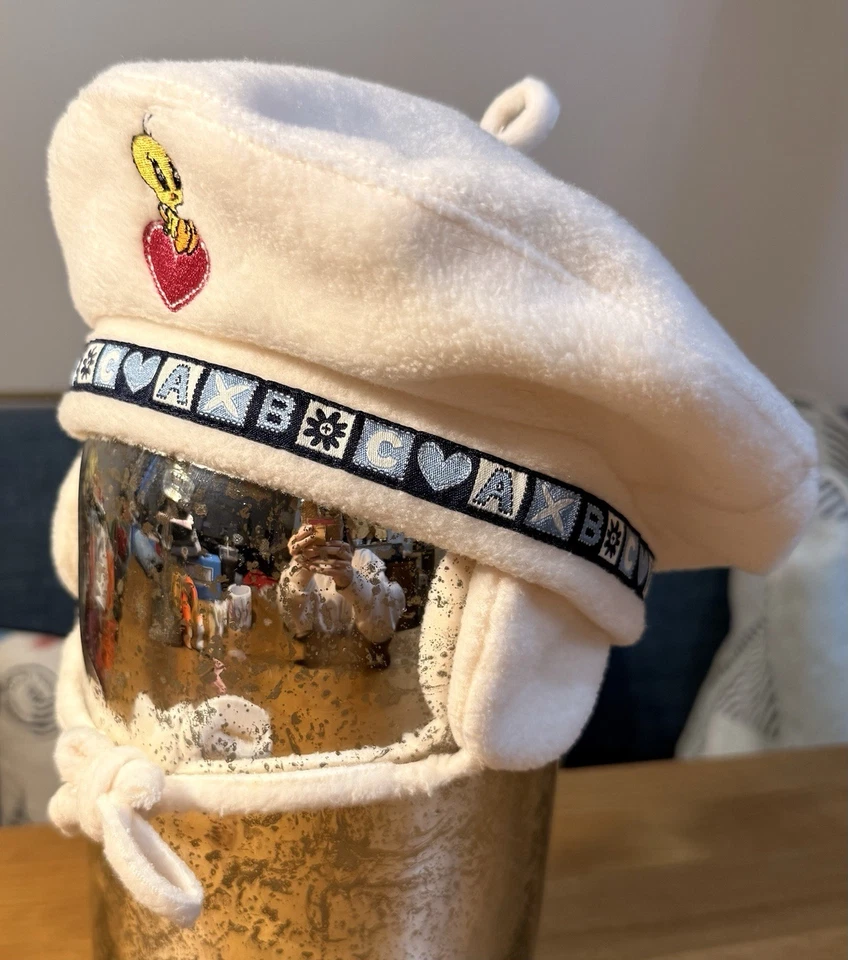 De colección 1997 Warner Bros Piolín Pájaro Polar Bebé Invierno Sombrero Boina Orejeras Foto 2 de 4