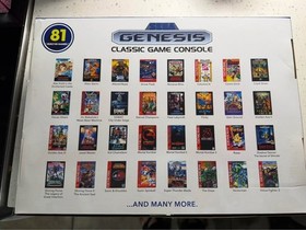 SEGA Genesis Classic Black Game Console with 81 Preloaded Games and Sonic Mortal