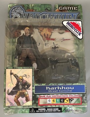 Shadowrun Karhhow Street Samuri Action Figure Game 2003, New, Item# WKZ6407